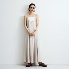 カットジョーゼットキャミワンピース≪手洗い可能≫