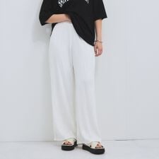 ウェーパイピングワイドパンツ≪手洗い可能≫