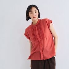ハシゴレースフレンチスリーブブラウス≪手洗い可能≫