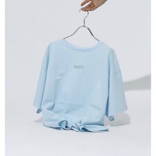 【ENIM BY VICKY】ハイゲージENIMロゴ刺繍Tシャツ《手洗い可能》