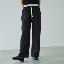 配色ドッキングスウェットパンツ≪セットアップ対応/手洗い可能≫