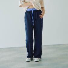 配色ドッキングスウェットパンツ≪セットアップ対応/手洗い可能≫