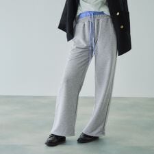 配色ドッキングスウェットパンツ≪セットアップ対応/手洗い可能≫