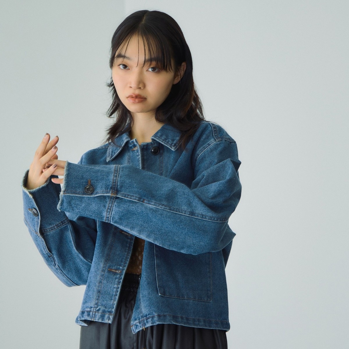 bibiy デニムジャケット　デニムワンピース デニムジャケット＆ワンピース SET | EYARN