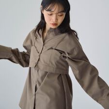 ブロードビスチェ付きブラウス≪手洗い可能≫