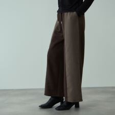 軽量ボンディングイージーワイドパンツ≪洗濯機で洗える≫