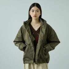 ナイロン中綿フードMA-1ジャケット≪手洗い可能≫