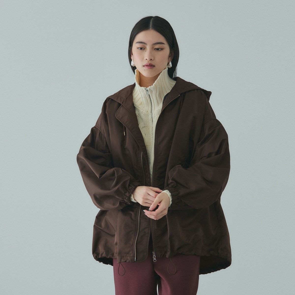 シャーリングスリーブ切替ブルゾン≪洗濯機で洗える≫ | クイーンズ