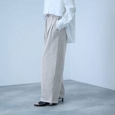 【着回し抜群】裏毛2タックパンツ