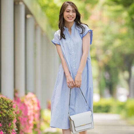 シャツワンピース 洗濯機で洗える クイーンズコート Queens Court 21 ファッション通販 マルイウェブチャネル