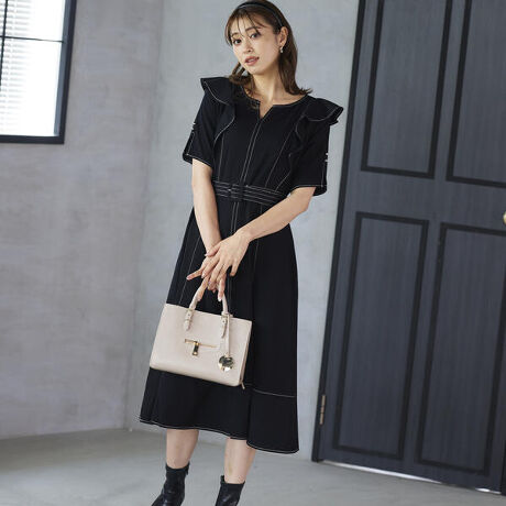 デニムシャンブレーフリルワンピース クイーンズコート Queens Court 21 ファッション通販 マルイウェブチャネル