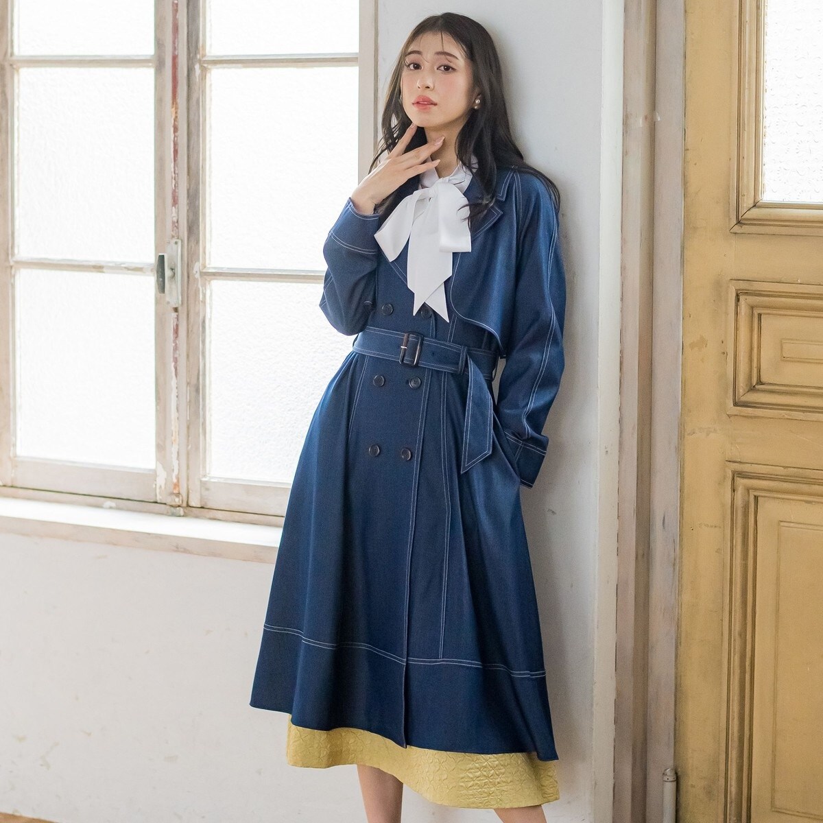 デニムシャンブレートレンチコート | クイーンズコート(QUEENS COURT