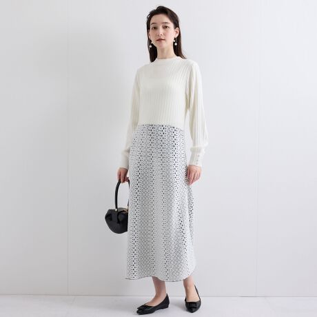 iro ニットジャガード ワンピース
