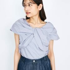 タイプライタークロスブラウス≪手洗い可能≫