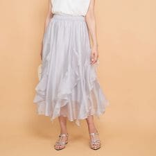 シルキーオーガンジースカート≪手洗い可能≫ | クイーンズコート(QUEENS COURT)