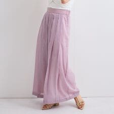 シアーコードストライププリーツパンツ≪セットアップ対応/手洗い可能≫