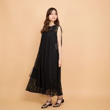 ラッセルレースワンピースアンサンブル≪手洗い可能≫