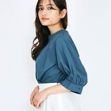 バックジップタックブラウス≪セットアップ対応/洗濯機で洗える≫