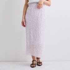 シャーリングシフォンタイトスカート≪手洗い可能≫ | クイーンズコート(QUEENS COURT)