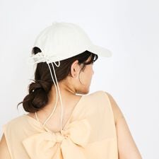 【Casselini】バックコードリボンキャップ