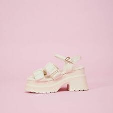 【LENA】シャーリングプラットフォームサンダル