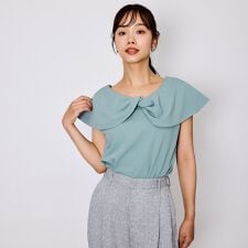 カットジョーゼットケーププルオーバー≪洗濯機で洗える≫