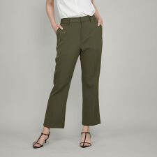 センタープレスストレートパンツ≪セットアップ対応/手洗い可能≫