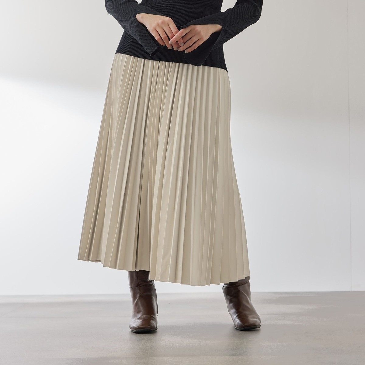 クイーンズコート（QUEENS COURT）/シープナッパチョウプリーツスカート シープナッパチョウプリーツスカート | クイーンズコート(QUEENS COURT