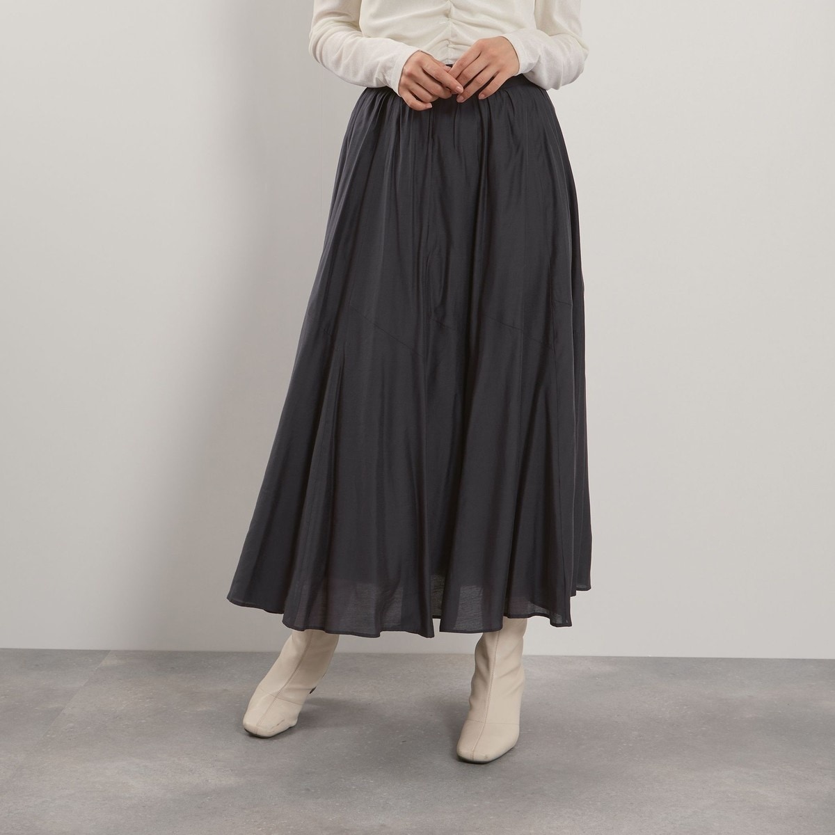 クイーンズコート（QUEENS COURT）/シルキーローンウエストプリーツスカート≪手洗い可能≫ シルキーローンウエストプリーツスカート≪手洗い可能≫ | クイーンズ