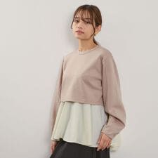 ダンボールレイヤードライクプルオーバー≪手洗い可能≫