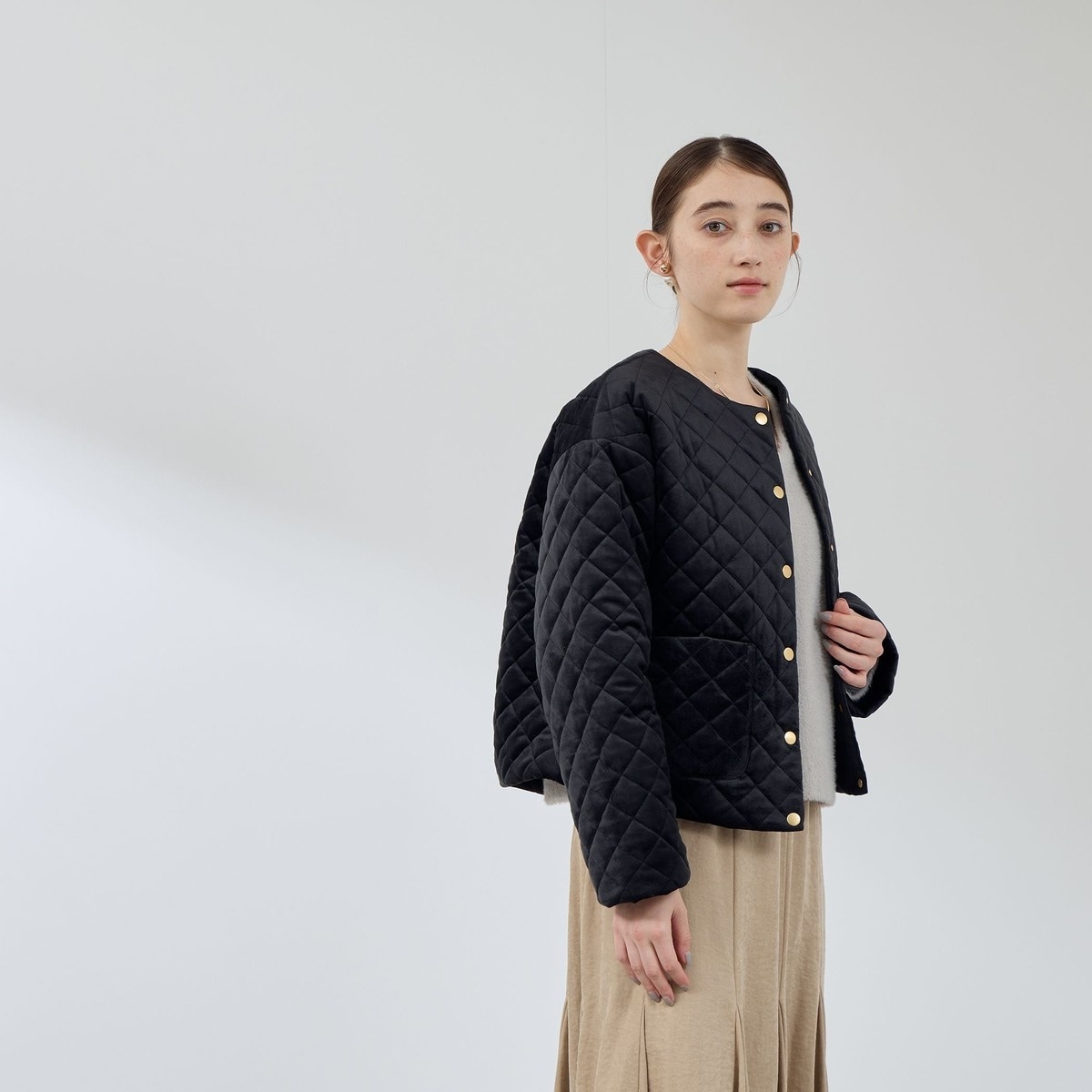 Spick & SpainドライダブルクロスＶカラーセットアップ38/40 追加》ドライダブルクロスVカラージャケット | スピック＆スパン(Spick