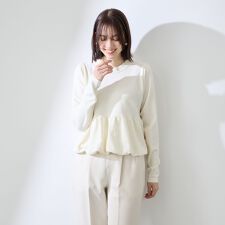 バルーンヘムニットプルオーバー≪手洗い可能≫