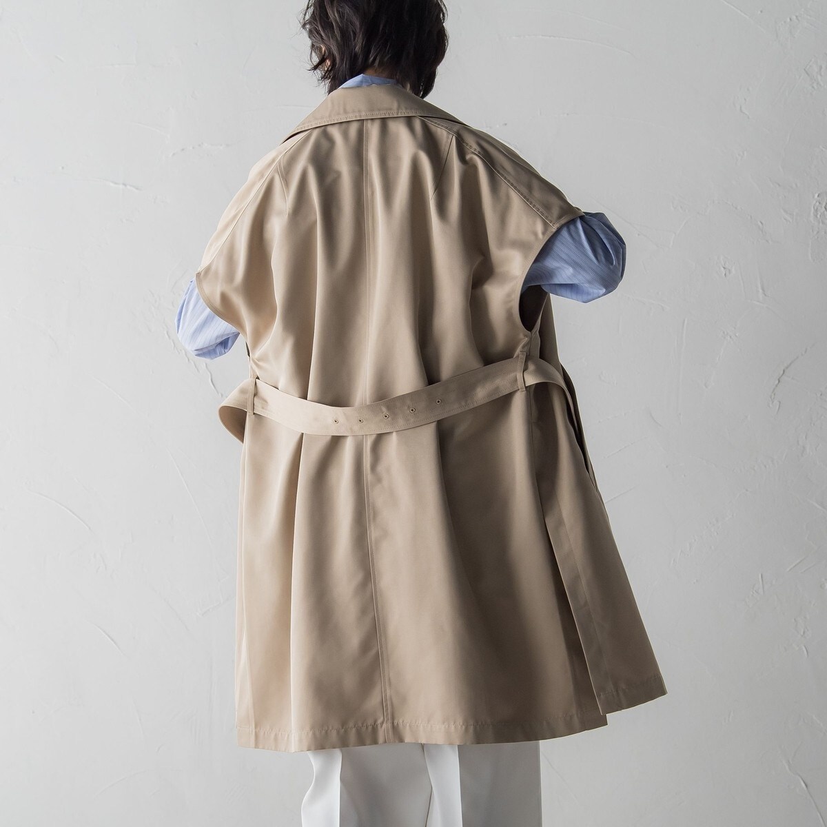 トレンチポンチョジレ≪手洗い可能≫ | メイソングレイ(MAYSON GREY