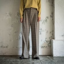 ハンサムタックワイドパンツ≪洗濯機で洗える≫