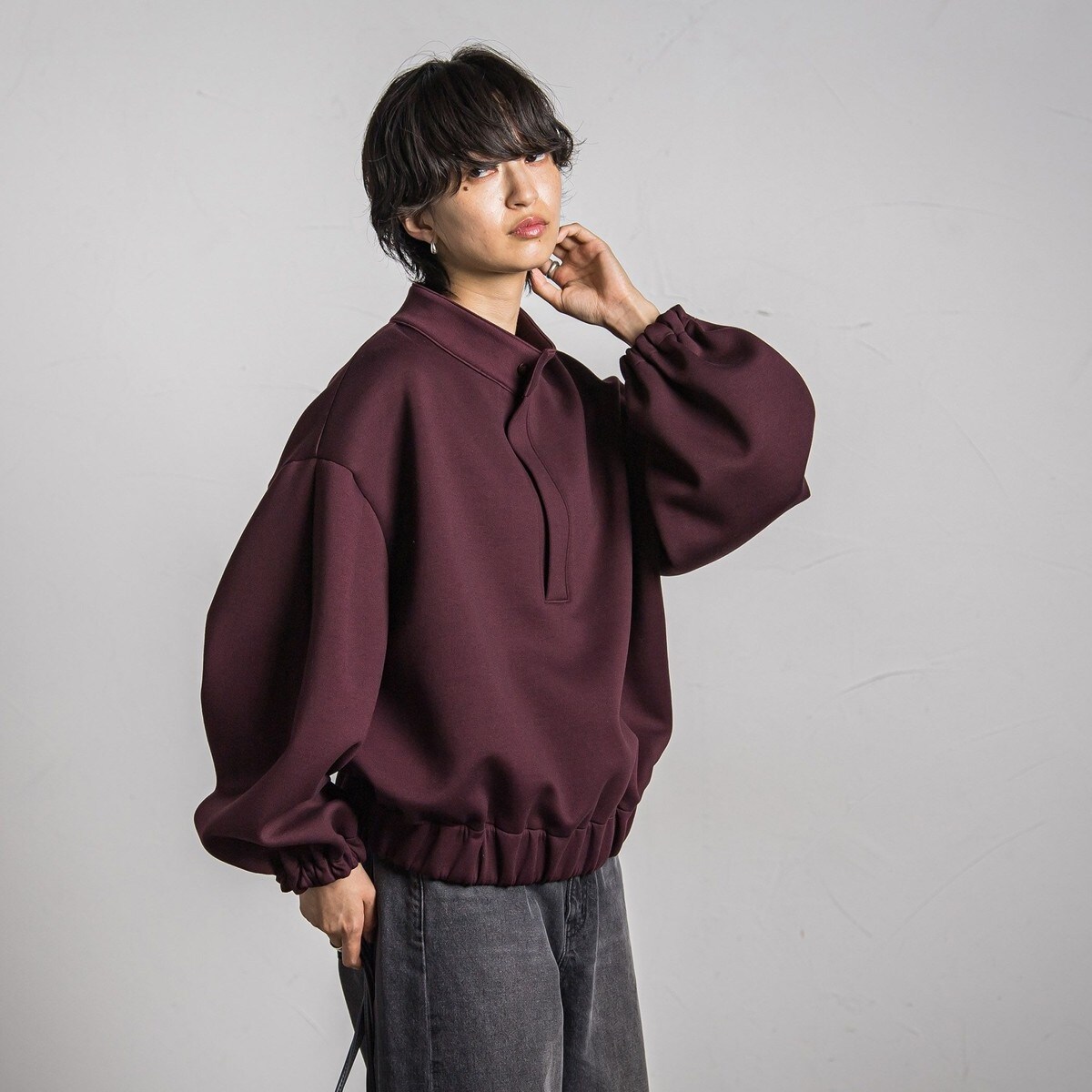 カタログ掲載】スキッパースウェットプルオーバー≪洗濯機で