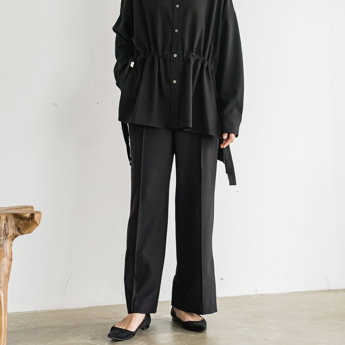 サイドスリットワイドパンツ≪洗濯機で洗える≫ | メイソングレイ