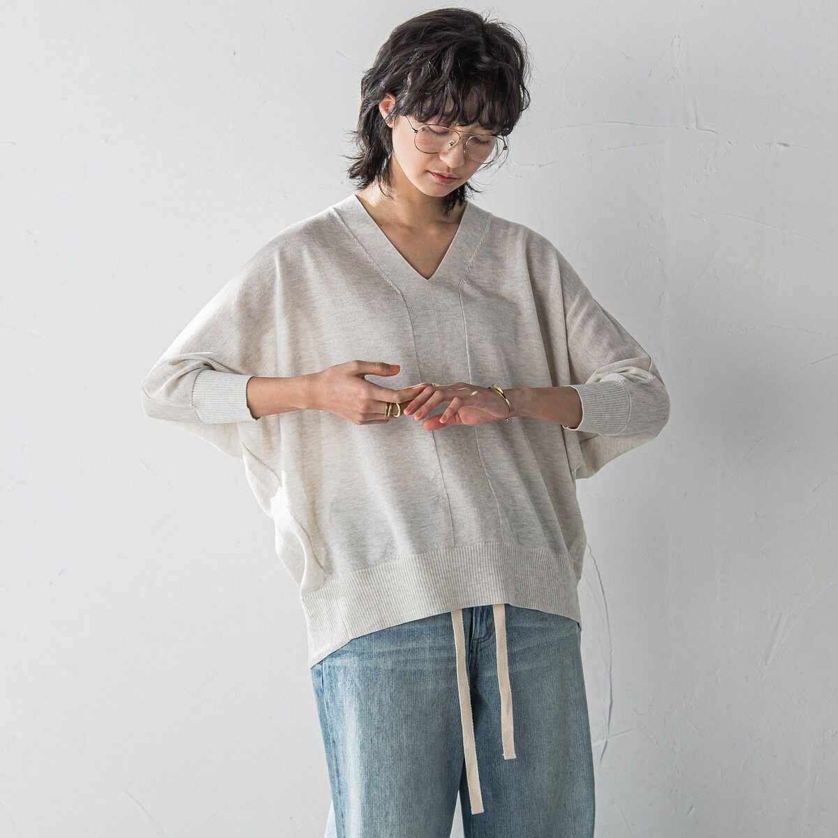 FORK＆SPOON　LEVITAノースリーブニットプルオーバー URBAN RESEARCH DOORS｜FORK&SPOON LEVITAノースリーブニット