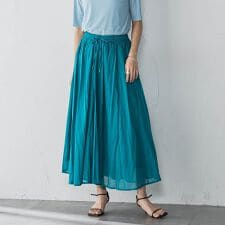 コットンボイル2WAYエアリーギャザースカート≪手洗い可能≫ | メイソングレイ(MAYSON GREY)