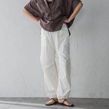 撥水サイドラインパラシュートパンツ≪手洗い可能≫