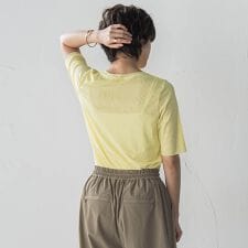 マクロチュール5分袖プルオーバー≪手洗い可能≫