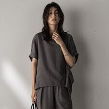【新色追加】タンブラーブッチャードルマンブラウス≪手洗い可能 / セットアップ対応≫