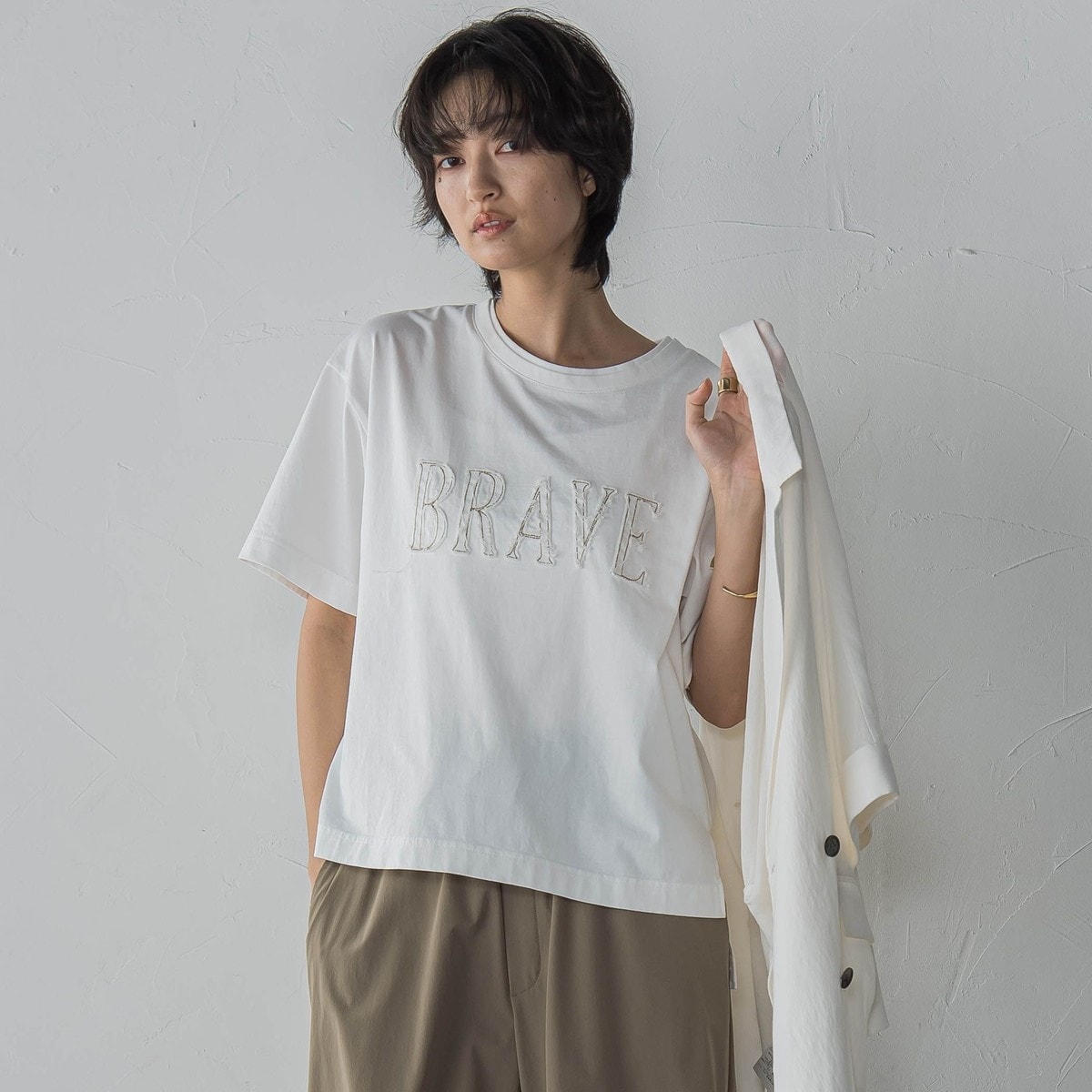 メイソングレイ MAYSON GREY カットソー メイソングレイ MAYSON GREY カットソー【2】七分袖 重ね着