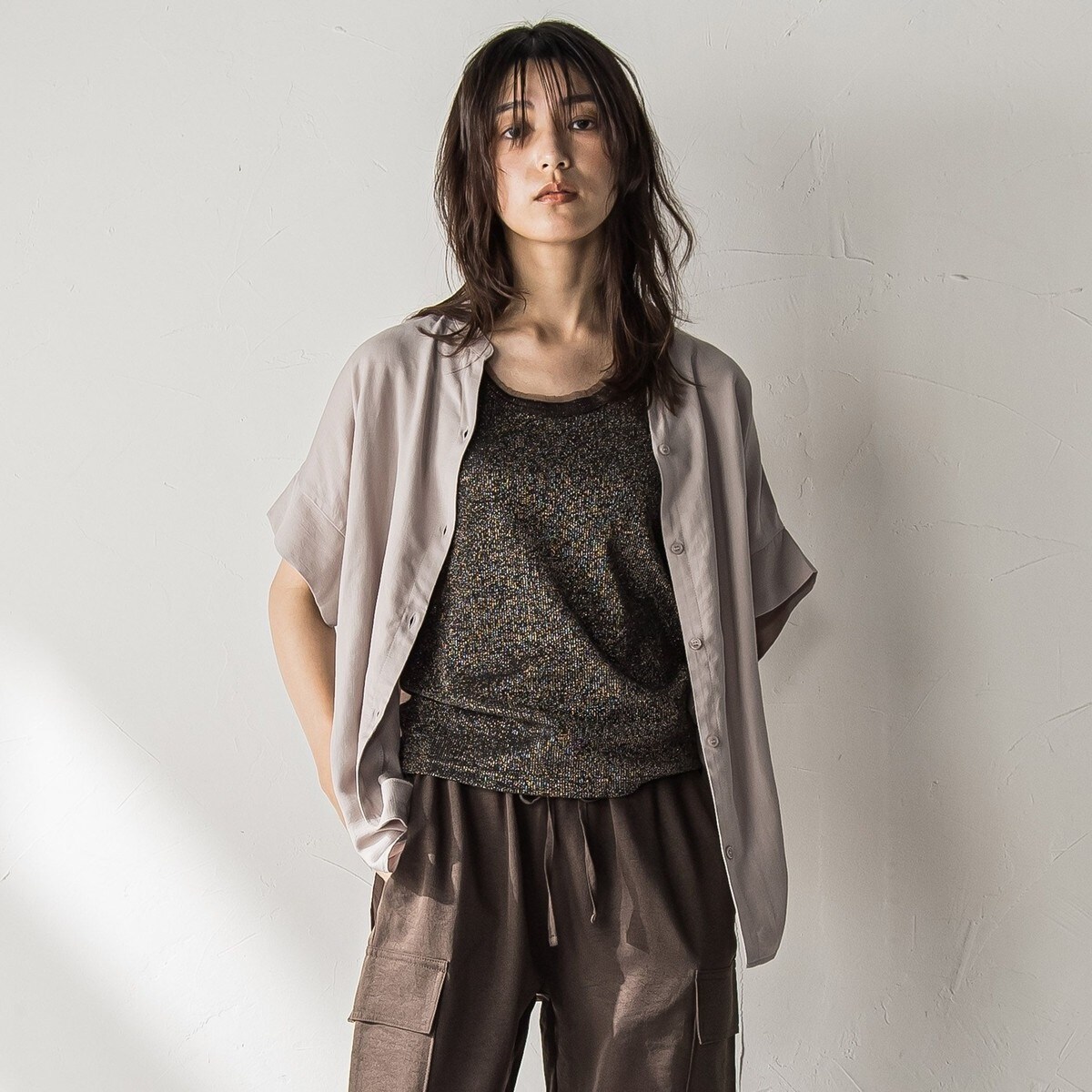 WEB限定】ピンタックドルマンブラウス≪洗濯機で洗える