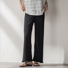 【WEB限定】クリスタルプリーツパンツ≪手洗い可能≫