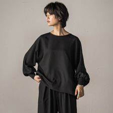 ナチュラルストレッチドルマンブラウス≪手洗い可能/セットアップ対応≫
