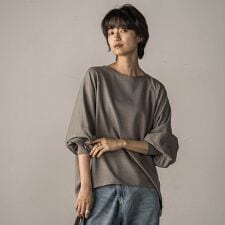 ナチュラルストレッチドルマンブラウス≪手洗い可能/セットアップ対応≫