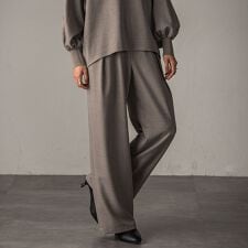 【一瞬で楽とキレイを叶える】イージーワイドパンツ≪手洗い可能/セットアップ対応≫