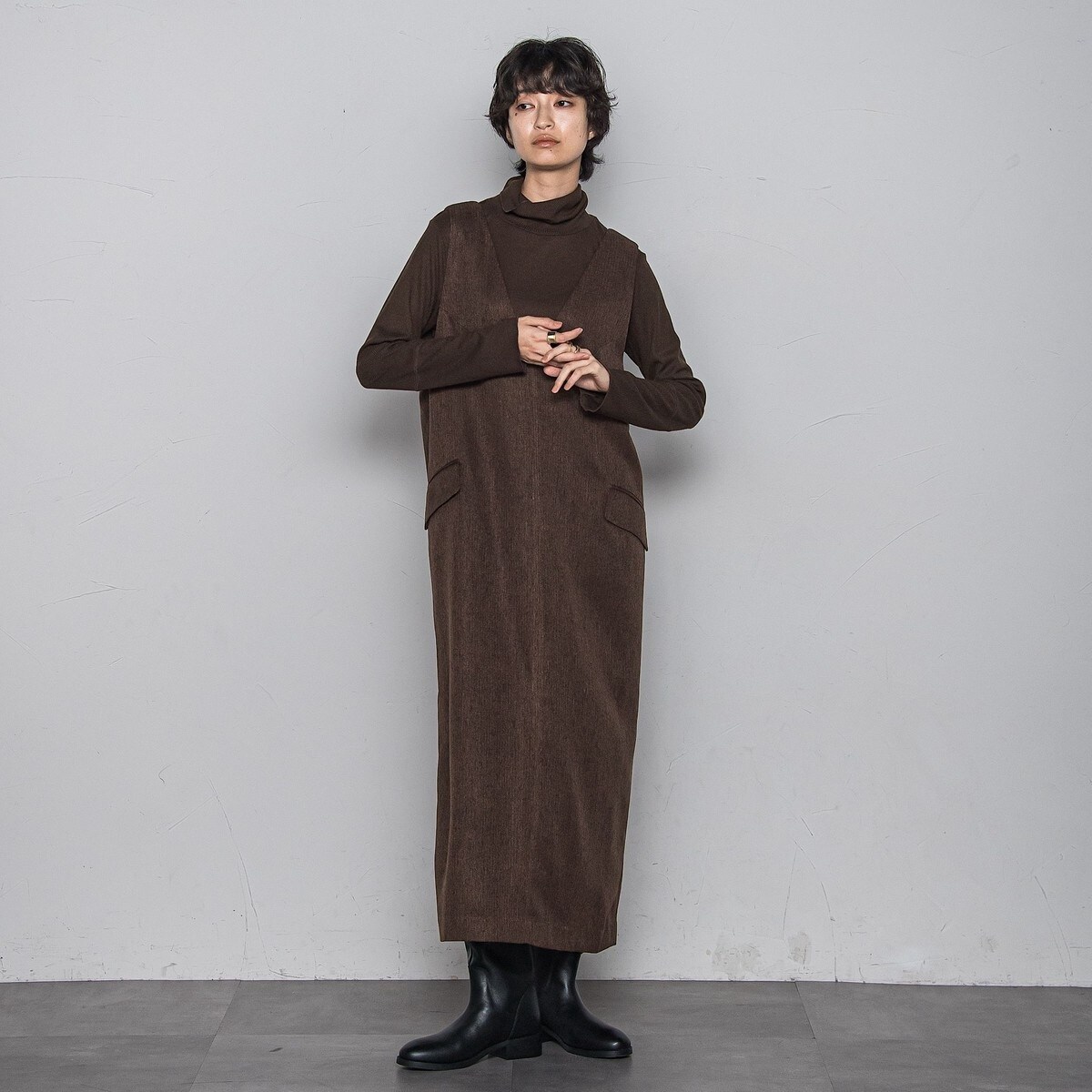 T/Rピンヘッドプレスウォームジャンスカ2≪手洗い可能≫ | ドロワット