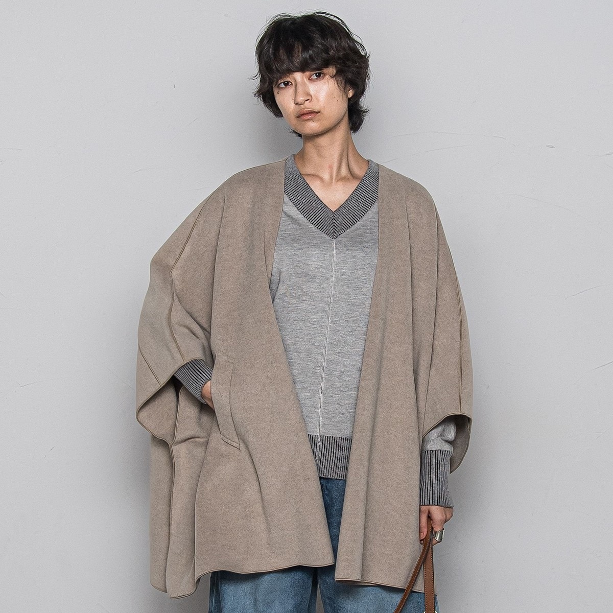 NOBLE ミルキーシアースタンドカラーパーカーブルゾン NOBLE ミルキーシアースタンドカラーパーカーブルゾン ノーブル