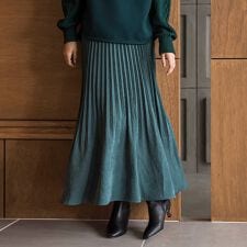 メイソングレイ(MAYSON GREY)のスウェードライク消しプリーツスカート≪手洗い可能≫